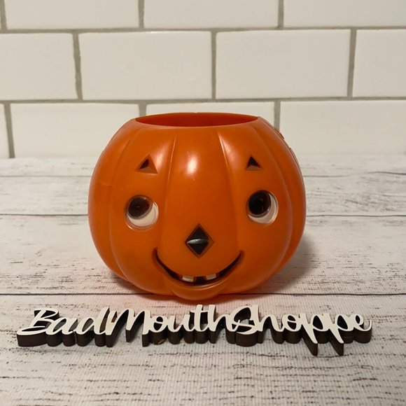 Vintage Holiday Vintage Halloween Kokomold Mini Plastic Pumpkin